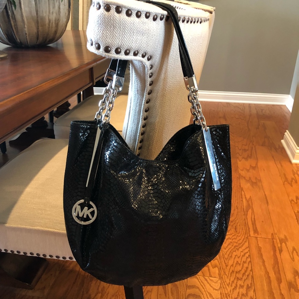 Michael Kors Handbag Purse Black Hobo